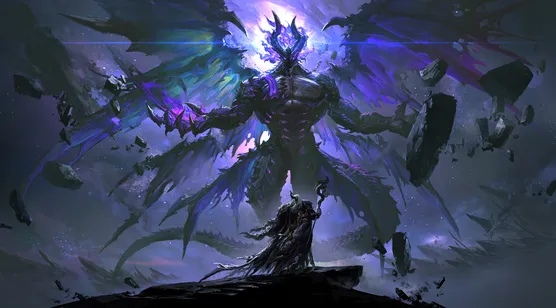 暗黑奇幻巨魔神与执杖者 超宽屏壁纸