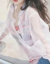 徐璐·海边清新风写真 氛围感女明星街拍大片