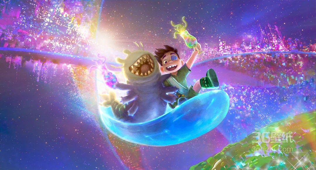 可爱的公仔人物、赛博朋克