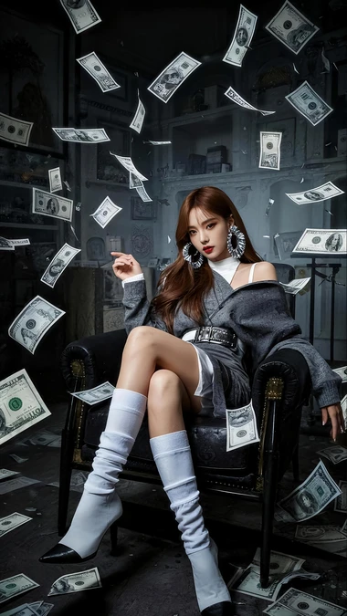钞票女沙发御姐